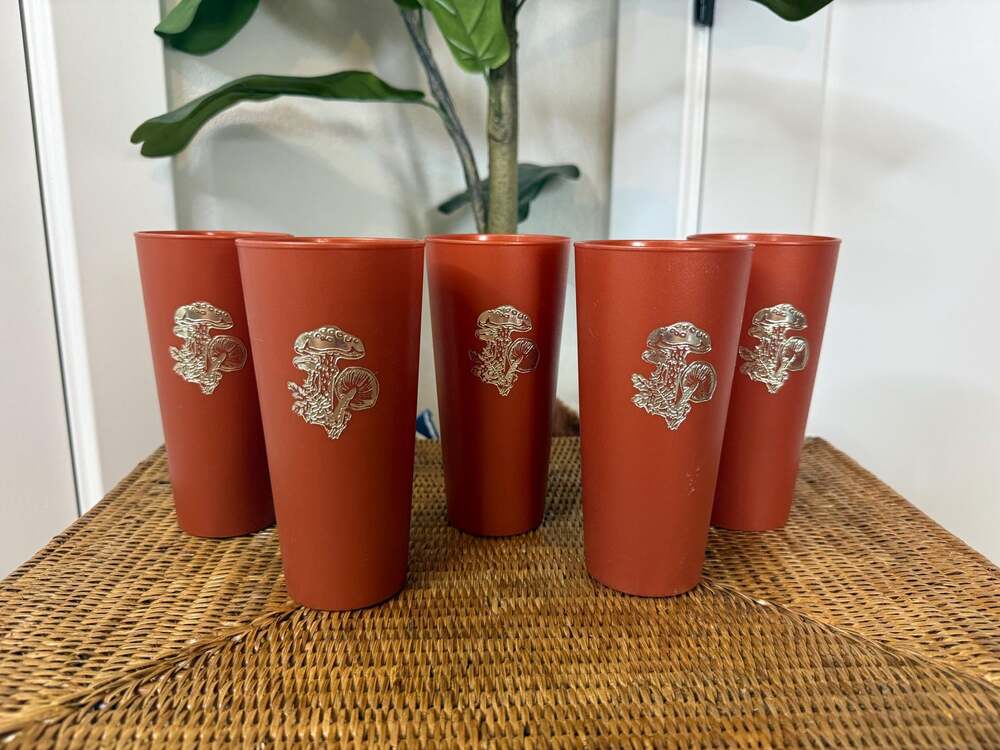 Vintage Nasco Plastic Mushroom Tumbler
